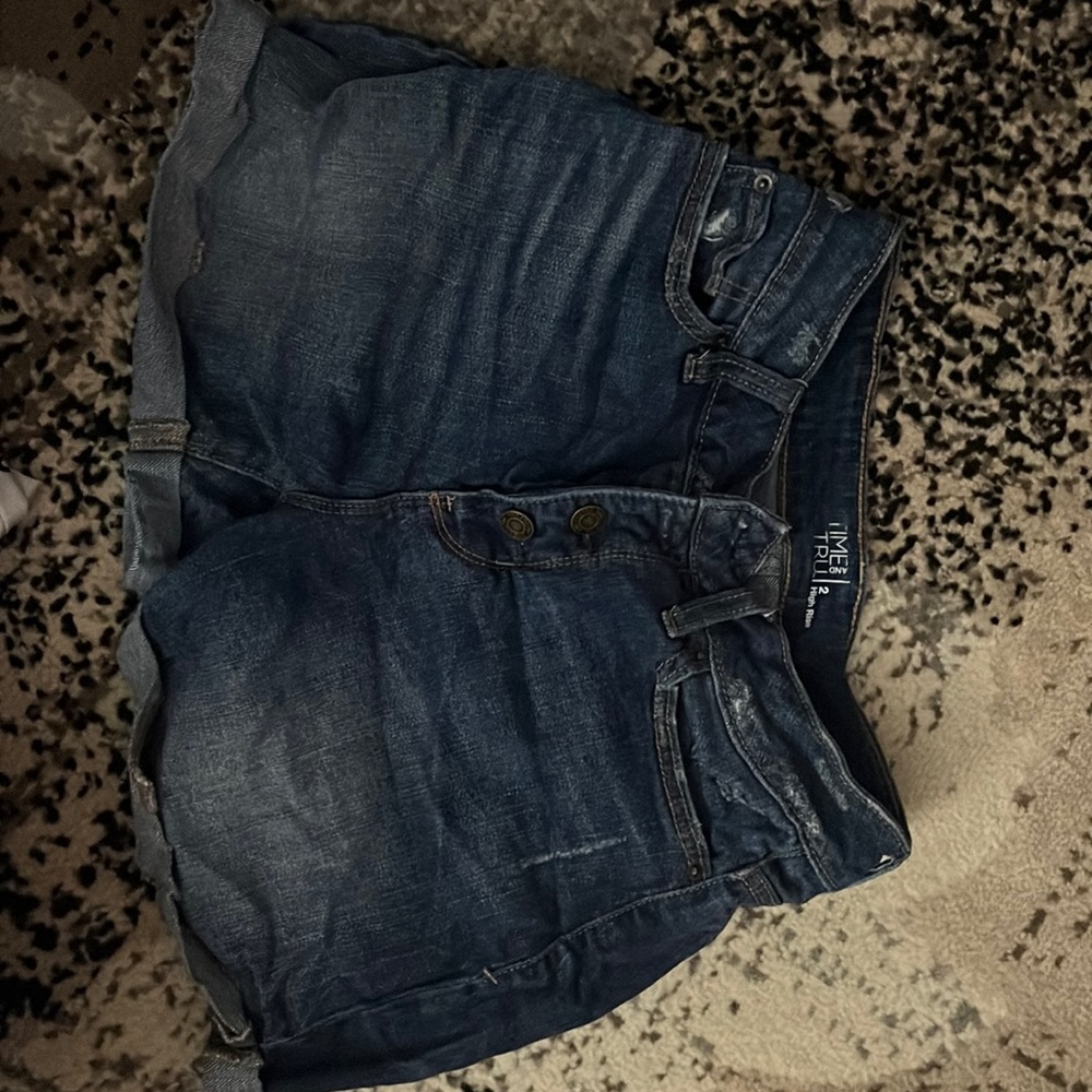 Time and Tru high Rise Shorts size 2